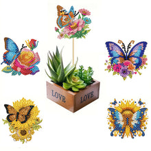 Load image into Gallery viewer, 6Pcs Bee Stakes Diamond Painting Kits Animal Diamond Art Kits for Garden Decor
