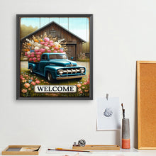 Load image into Gallery viewer, Diamond Painting - Full Round - Car Full Of Flowers (35*40CM)