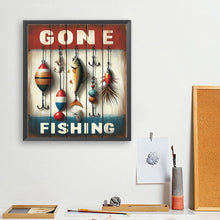 Load image into Gallery viewer, Diamond Painting - Full Round - Fishing (35*40CM)