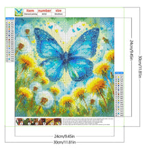Load image into Gallery viewer, Diamond Painting - Full Round - Dandelion Butterfly (30*30CM)