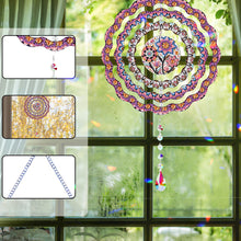 Load image into Gallery viewer, DIY Diamond Painting Art Rotating Wind Chime Acrylic Diamond Art Hanging Pendant