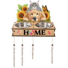 Load image into Gallery viewer, 5D DIY Diamond Painting Water Feeder Diamond Art Dog Bowl for Small Medium Pets