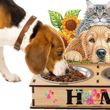 Load image into Gallery viewer, 5D DIY Diamond Painting Water Feeder Diamond Art Dog Bowl for Small Medium Pets