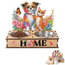 Load image into Gallery viewer, 5D DIY Diamond Painting Water Feeder Diamond Art Dog Bowl for Small Medium Pets