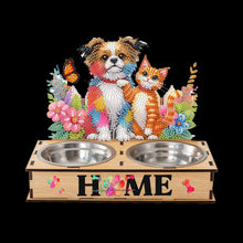Load image into Gallery viewer, 5D DIY Diamond Painting Water Feeder Diamond Art Dog Bowl for Small Medium Pets