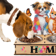 Load image into Gallery viewer, 5D DIY Diamond Painting Water Feeder Diamond Art Dog Bowl for Small Medium Pets
