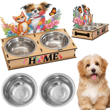 Load image into Gallery viewer, 5D DIY Diamond Painting Water Feeder Diamond Art Dog Bowl for Small Medium Pets