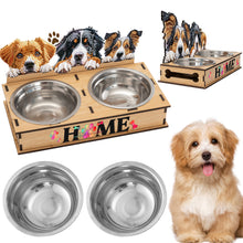 Load image into Gallery viewer, 5D DIY Diamond Painting Water Feeder Diamond Art Dog Bowl for Small Medium Pets