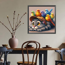 Load image into Gallery viewer, Diamond Painting - Full Round - Parrot Cat (40*40CM)