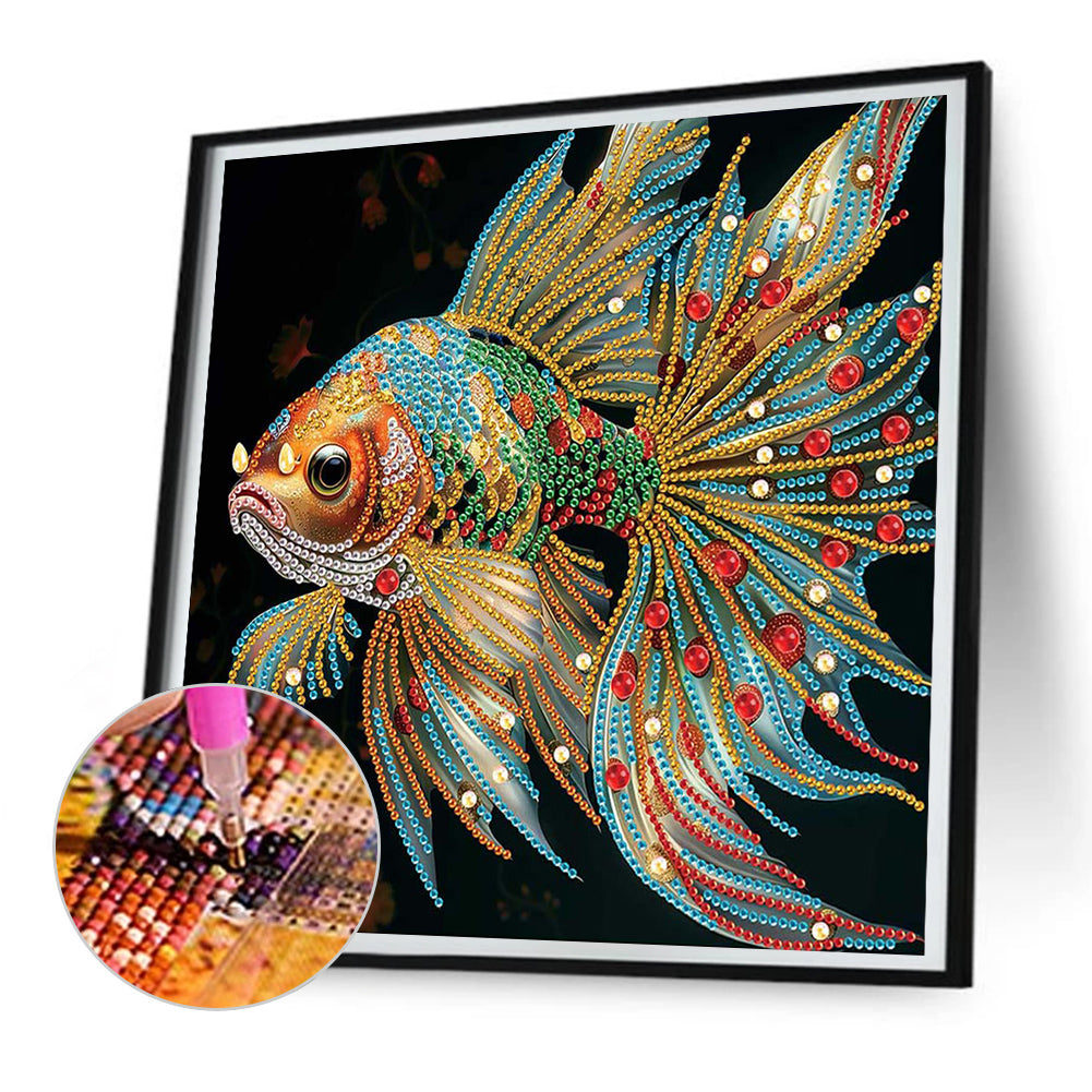 Diamond Painting - Partial Special Shaped - Koi Carp (30*30CM)