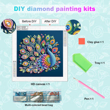 Load image into Gallery viewer, Diamond Painting - Partial Special Shaped - Peacock (30*30CM)