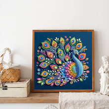 Load image into Gallery viewer, Diamond Painting - Partial Special Shaped - Peacock (30*30CM)