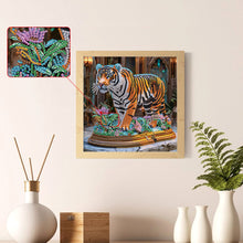Load image into Gallery viewer, Diamond Painting - Partial Special Shaped - Tiger (30*30CM)