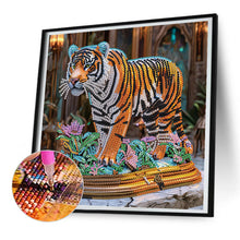 Load image into Gallery viewer, Diamond Painting - Partial Special Shaped - Tiger (30*30CM)