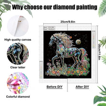 Load image into Gallery viewer, Diamond Painting - Partial Special Shaped - Horse (30*30CM)