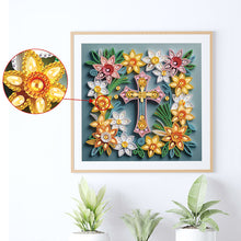 Load image into Gallery viewer, Diamond Painting - Partial Special Shaped - Cross (30*30CM)