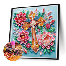 Load image into Gallery viewer, Diamond Painting - Partial Special Shaped - Cross (30*30CM)