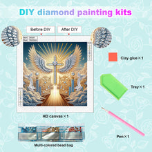 Load image into Gallery viewer, Diamond Painting - Partial Special Shaped - Winged Cross (30*30CM)