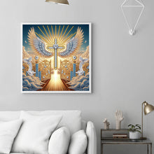 Load image into Gallery viewer, Diamond Painting - Partial Special Shaped - Winged Cross (30*30CM)