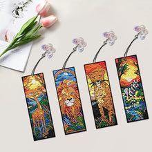 Load image into Gallery viewer, 4Pcs Special Shaped Beautiful Pattern 5D DIY Diamond Art Book Mark for Beginners