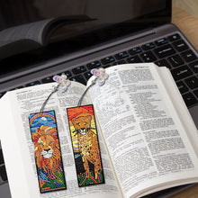 Load image into Gallery viewer, 4Pcs Special Shaped Beautiful Pattern 5D DIY Diamond Art Book Mark for Beginners