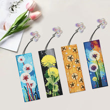 Load image into Gallery viewer, 4Pcs Special Shaped Beautiful Pattern 5D DIY Diamond Art Book Mark for Beginners