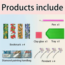Load image into Gallery viewer, 4Pcs Special Shaped Beautiful Pattern 5D DIY Diamond Art Book Mark for Beginners