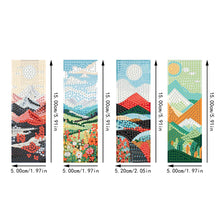 Load image into Gallery viewer, 4Pcs Special Shaped Beautiful Pattern 5D DIY Diamond Art Book Mark for Beginners