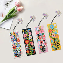 Load image into Gallery viewer, 4Pcs Special Shaped Beautiful Pattern 5D DIY Diamond Art Book Mark for Beginners