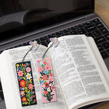Load image into Gallery viewer, 4Pcs Special Shaped Beautiful Pattern 5D DIY Diamond Art Book Mark for Beginners