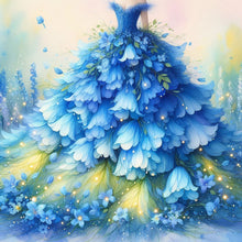 Load image into Gallery viewer, Diamond Painting - Full Round - Blue Flower Skirt (30*30CM)