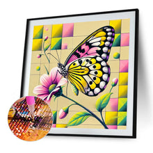 Load image into Gallery viewer, Diamond Painting - Full Round - Butterfly In Squares (30*30CM)