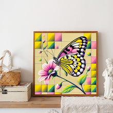 Load image into Gallery viewer, Diamond Painting - Full Round - Butterfly In Squares (30*30CM)