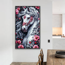 Load image into Gallery viewer, Diamond Painting - Full Round - White Horse (40*70CM)