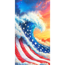 Load image into Gallery viewer, Diamond Painting - Full Round - Independence Day Waves (40*70CM)