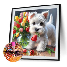 Load image into Gallery viewer, Diamond Painting - Full Round - West Highlands And Tulips (40*40CM)