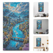 Load image into Gallery viewer, Diamond Painting - Full Round - Clear Sky River Town (40*70CM)
