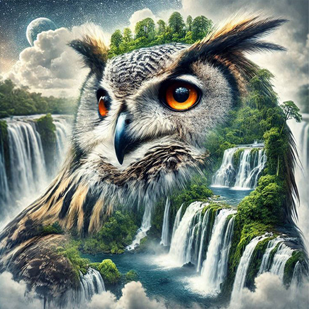 AB Diamond Painting - Full Square - Owl (40*40CM)