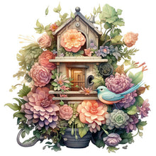 Load image into Gallery viewer, AB Diamond Painting - Full Square - Flower And Bird House (40*40CM)