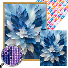 Load image into Gallery viewer, AB Diamond Painting - Full Square - Blue And White Flowers (35*45CM)