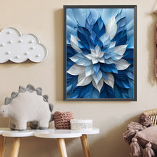 Load image into Gallery viewer, AB Diamond Painting - Full Square - Blue And White Flowers (35*45CM)