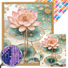 Load image into Gallery viewer, AB Diamond Painting - Full Square - Lotus (40*50CM)