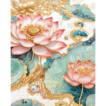 Load image into Gallery viewer, AB Diamond Painting - Full Square - Lotus (40*50CM)