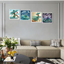 Load image into Gallery viewer, 4pcs Partial Special Diamond Painting Set - Beautiful Skirt Girl (30*30CM)