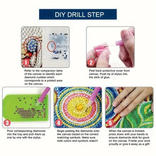 Load image into Gallery viewer, Wooden Diamond Painting Candle Holder Rhinestone Drawing Candlestick Decor