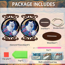 Load image into Gallery viewer, Wooden Diamond Painting Candle Holder Rhinestone Drawing Candlestick Decor