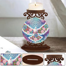 Load image into Gallery viewer, Wooden Diamond Painting Candle Holder Rhinestone Drawing Candlestick Decor