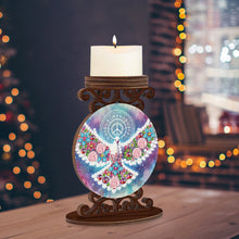 Load image into Gallery viewer, Wooden Diamond Painting Candle Holder Rhinestone Drawing Candlestick Decor