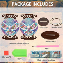 Load image into Gallery viewer, Wooden Diamond Painting Candle Holder Rhinestone Drawing Candlestick Decor