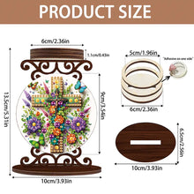 Load image into Gallery viewer, Wooden Diamond Painting Candle Holder Rhinestone Drawing Candlestick Decor